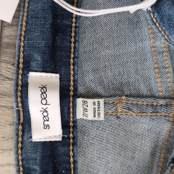 Sneak Peek High Rise 5 Button Fly Distressed Skinny Jeans Size 7/28 - Picture 11 of 16